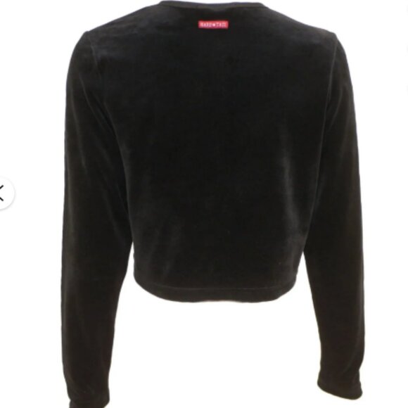 Hard Tail Velour Cropped Snaps Cardigan Good Condition - Picture 3 of 7